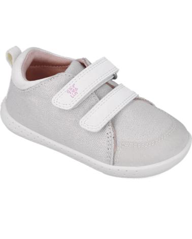 Sneaker für Mädchen GARVALIN DEPORTIVA RESPETUOSA PARA CHICA 252347 LONA METALIZADA BLANCOB050