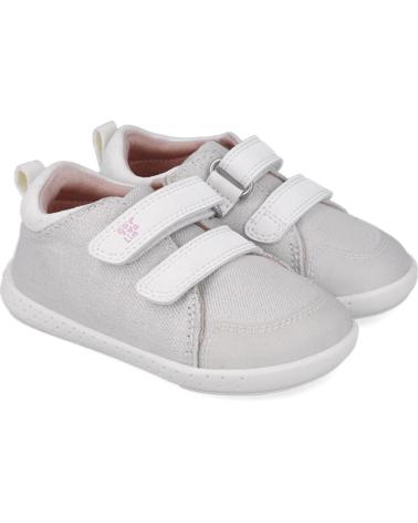 Sneaker für Mädchen GARVALIN DEPORTIVA RESPETUOSA PARA CHICA 252347 LONA METALIZADA BLANCOB050