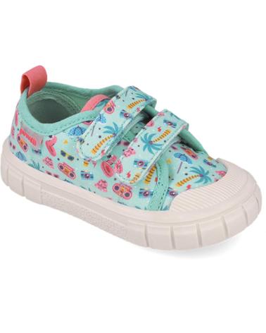 girl Trainers GARVALIN DEPORTIVA RESPETUOSA PARA CHICA 252383 LONA ESTAMPADO TURQUESAA539