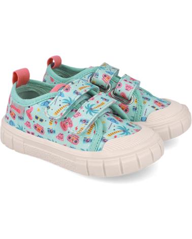 girl Trainers GARVALIN DEPORTIVA RESPETUOSA PARA CHICA 252383 LONA ESTAMPADO TURQUESAA539