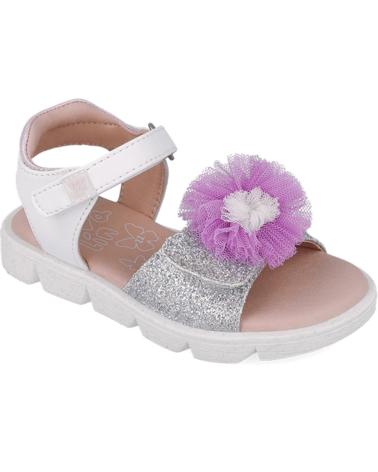girl Sandals GARVALIN SANDALIAS PARA CHICA 252402 POM POM BLANCOB050