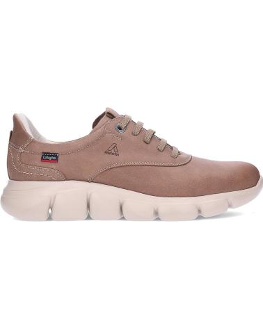 Sapatos de Homem CALLAGHAN ZAPATO CASUAL DE NOBUK CON SUELA DE GOMA TAUPE
