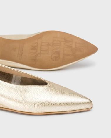 Ballerinas für Damen WONDERS TRIANA A-3802 PLATINO ORO