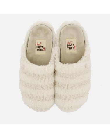 Hausschuhe für Damen HOT POTATOES ZAPATILLAS ESTAR POR CASA SKARUP 73884 BEIGE