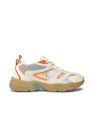 Deportivas de Hombre CALVIN KLEIN ZAPATILLAS RETRO TENNIS SU-MESH BLANCO