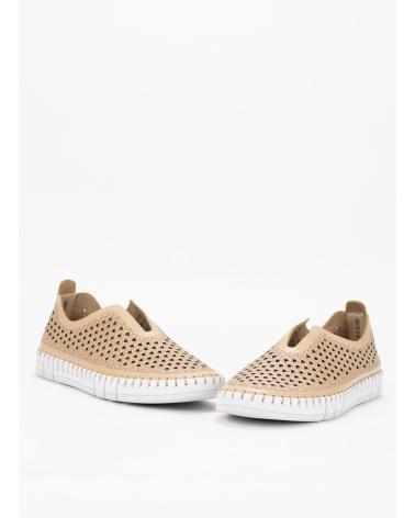 THE HAPPY MONK SCARPE CASUAL SLIP-ON PERFORATE BEIGE BEIGE