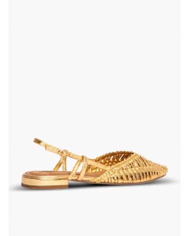 Sandálias de Mulher KESLEM ZAPATOS MULE CUERDA ORO ORO