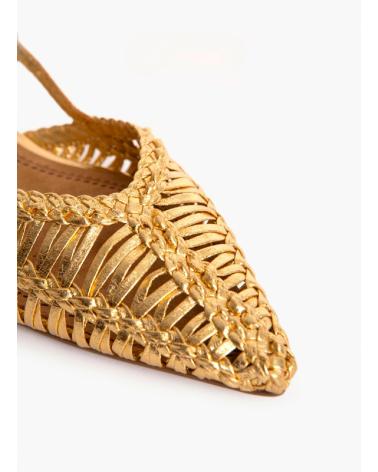 Sandálias de Mulher KESLEM ZAPATOS MULE CUERDA ORO ORO
