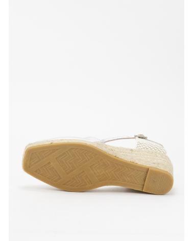 Woman Sandals GAIMO ALPARGATAS YOSIE5 BLANCO PLATA