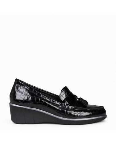 Woman shoes MIMAO BORLAS COCO - MOCASIN BORLAS MUJER NEGRO