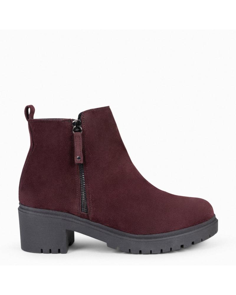 Woman Mid boots MIMAO POP - BOTIN DE PIEL HIDROFUGO BURDEOS