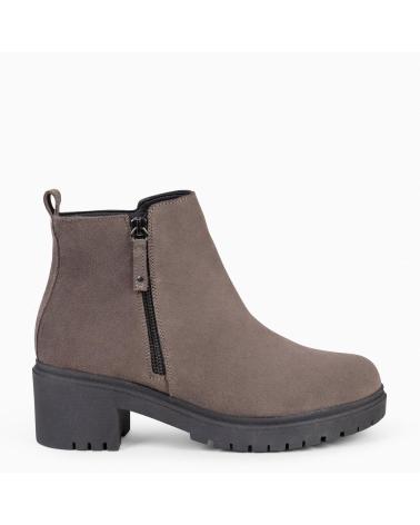 Woman Mid boots MIMAO POP - BOTIN DE PIEL HIDROFUGO TAUPE