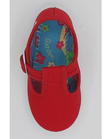 Deportivas-De-Niña-JAVER-SANDALIA-LONA-NINOS-ROJO