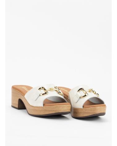 Zapatos de tacón de Mujer KESLEM ZUECO 5382 BLANCO