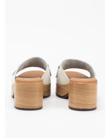 Zapatos de tacón de Mujer KESLEM ZUECO 5382 BLANCO