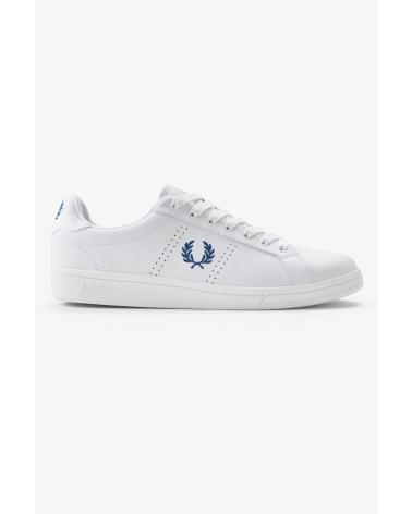 Sportif-De-Hombre-FRED-PERRY-ZAPATILLAS-TENIS-CASUAL-B6333-BLANCO