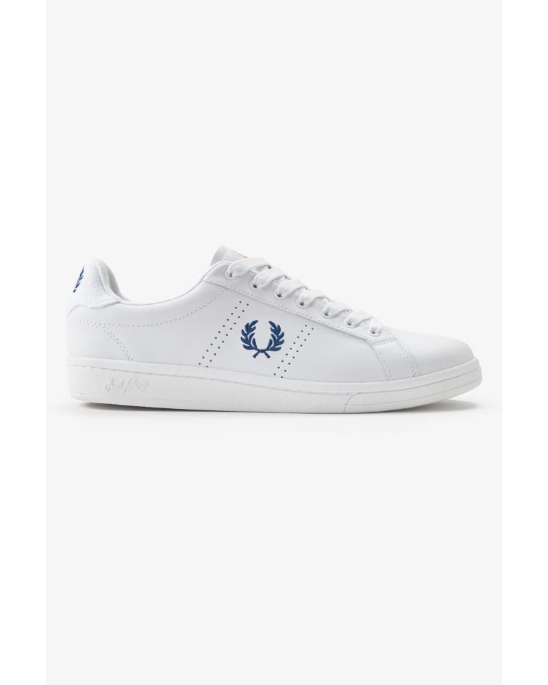 Sportif-De-Hombre-FRED-PERRY-ZAPATILLAS-TENIS-CASUAL-B6333-BLANCO