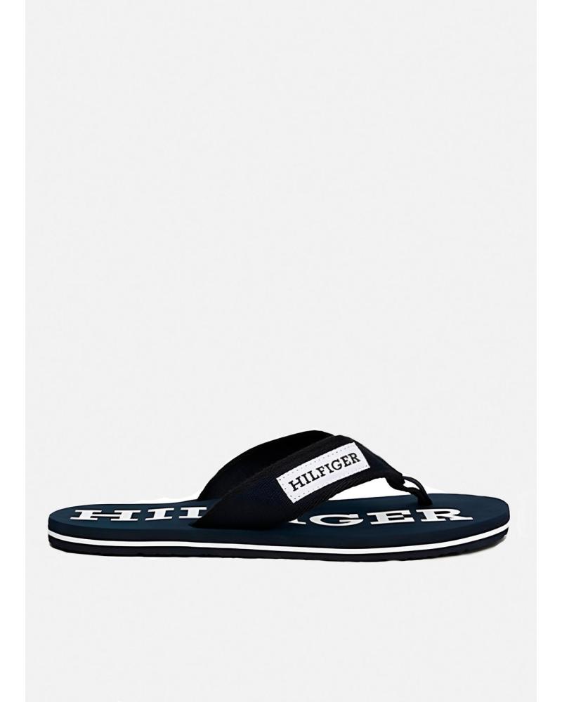 CHANCLAS TOMMY HILFIGER PATCH HILFIGER BEACH SANDAL FM0FM05024 AZUL MARINO MARINO