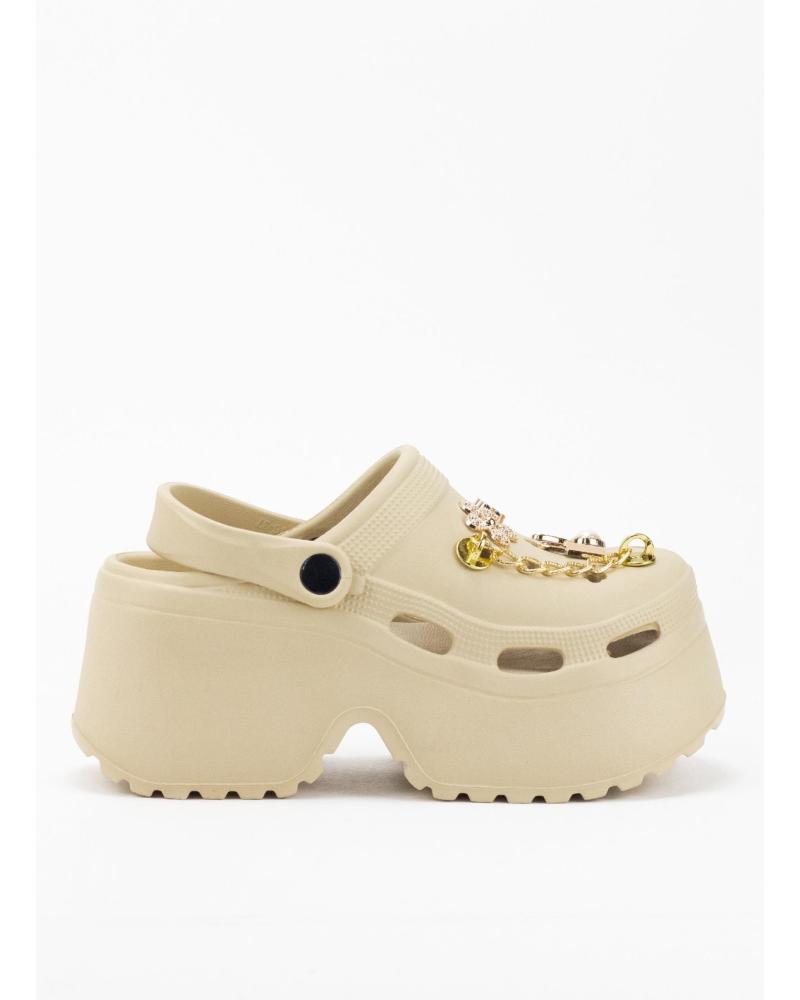 Zuecos de Mujer KESLEM CHANCLA G2439 BEIGE