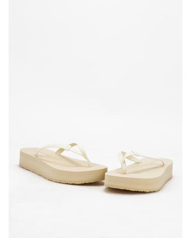 Woman Flip flops TOMMY HILFIGER CHANCLAS MONOGRAM BEACH SANDAL BEIGE