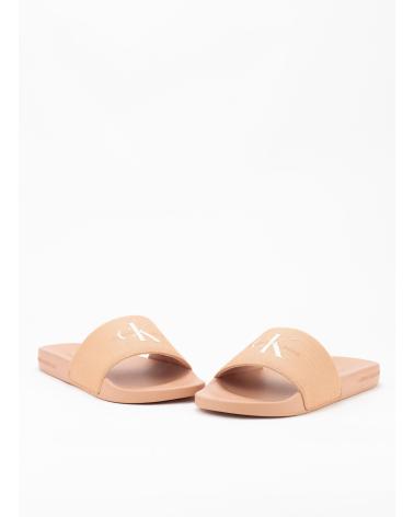 Woman Flip flops CALVIN KLEIN SLIDE MONOGRAM WN CORAL