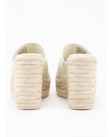Woman Sandals CALVIN KLEIN WEDGE ROPE SLIDE MG BEIGE