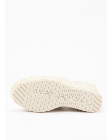 Woman Sandals CALVIN KLEIN WEDGE ROPE SLIDE MG BEIGE