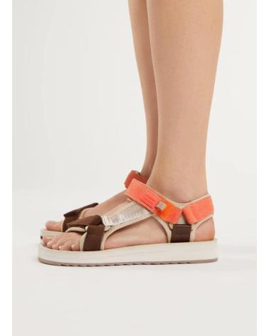 Sandales pour Femme D FRANKLIN FOREST HIGH STRIPS MARRON