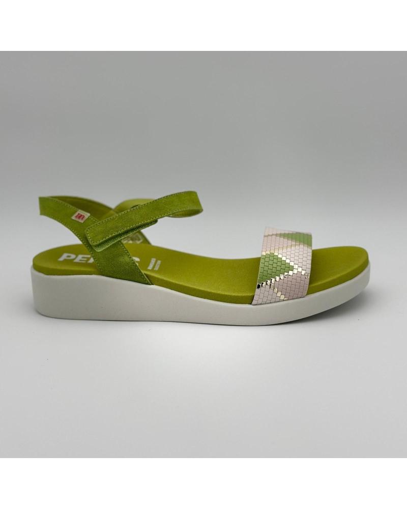 Sandálias de Mulher PEPE MENARGUES MUJER SANDALIAS 10532 BANDA SERRAJE HOJA MILOS BLANCO VERDE