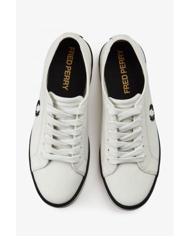 Sneaker für Herren FRED PERRY KINGSTON LEATHER B7163 172 PORCELAIN - 41 BEIGE WHITE