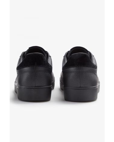 Deportivas de Hombre FRED PERRY SPENCER TUMBLED LEATHER - 41 BLACK