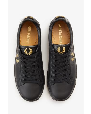 Deportivas de Hombre FRED PERRY B721 B4290 LEATHER TAB - 40 BLACK