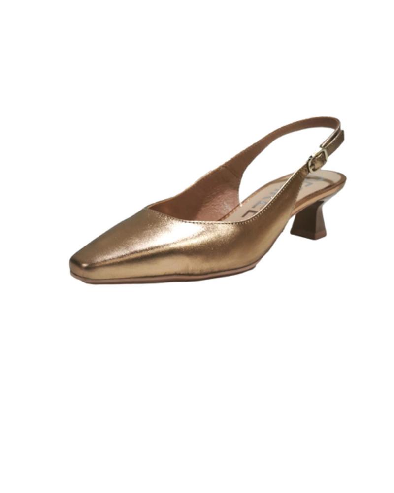Bailarinas de Mujer DESIREÉ ZAPATO VESTIR DE PIEL CON TACON ROSE