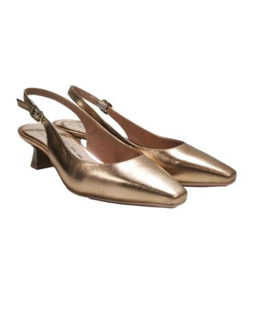 Bailarinas de Mujer DESIREÉ ZAPATO VESTIR DE PIEL CON TACON ROSE