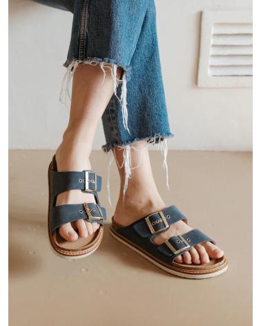 Sandales pour Femme GENUINS HAWAII VELOUR JEANS AZUL