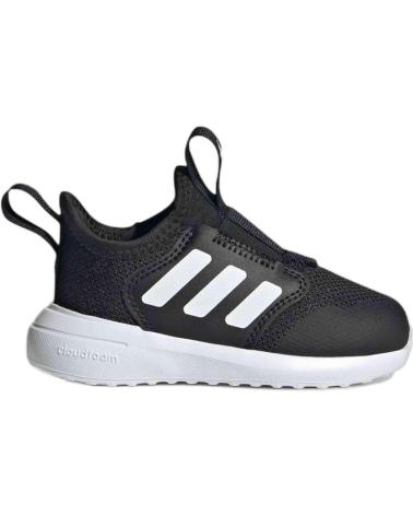 ADIDAS TENSAUR COMFORT AC I - SAPATILHAS INFANTIS PRETAS SEM ATACADORES NEGRO