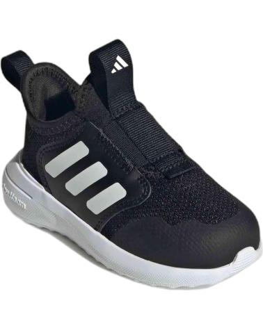 ADIDAS TENSAUR COMFORT AC I - BLACK KIDS' SLIP-ON SNEAKERS NEGRO