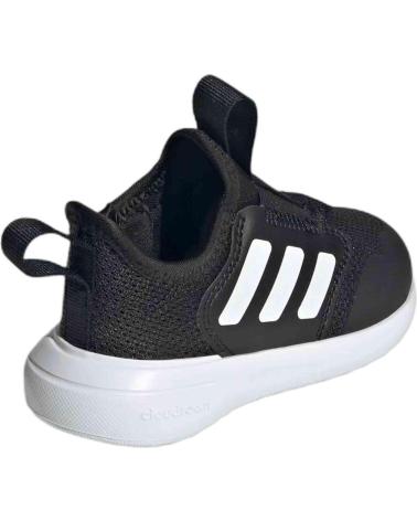 ADIDAS TENSAUR COMFORT AC I - BLACK KIDS' SLIP-ON SNEAKERS NEGRO