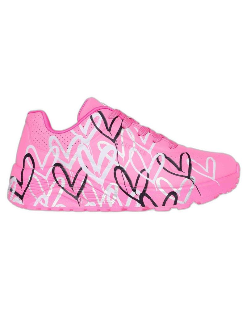 Sportivo per Donna SKECHERS ZAPATILLAS UNO LITE PARA NINAS EN COLOR ROSA