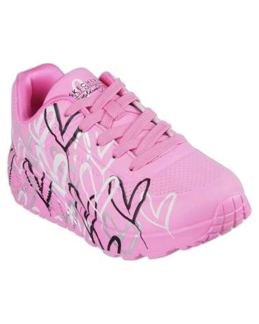 Sportivo per Donna SKECHERS ZAPATILLAS UNO LITE PARA NINAS EN COLOR ROSA