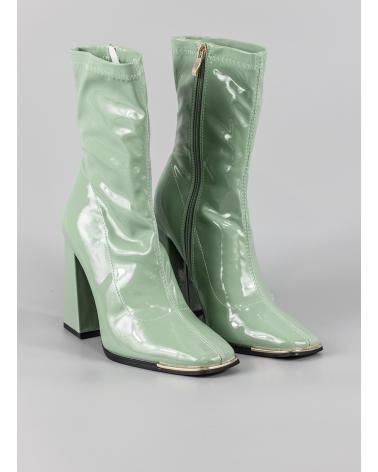 Botas de Mujer KESLEM BOTINES EN COLOR  PARA MUJER VERDE