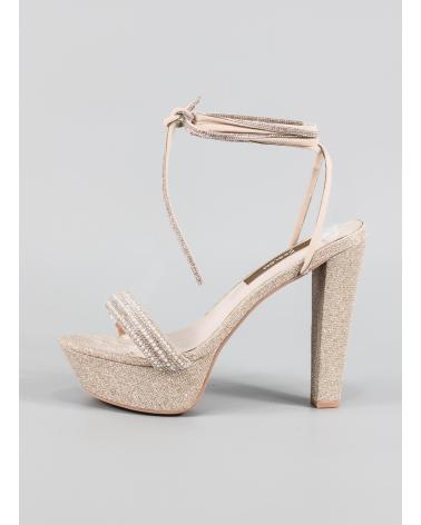 Sandalias de Mujer KESLEM SANDALIAS EN COLOR  PARA MUJER CHAMPAGNE