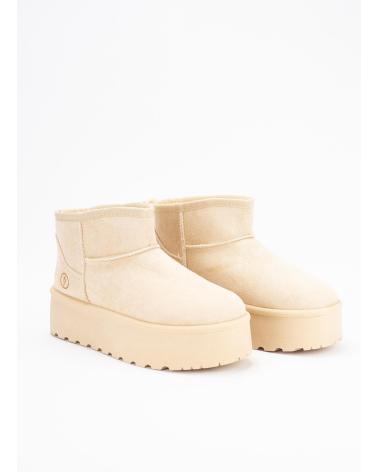 Botas de Mujer KESLEM BOTINES EN COLOR PARA BEIGE