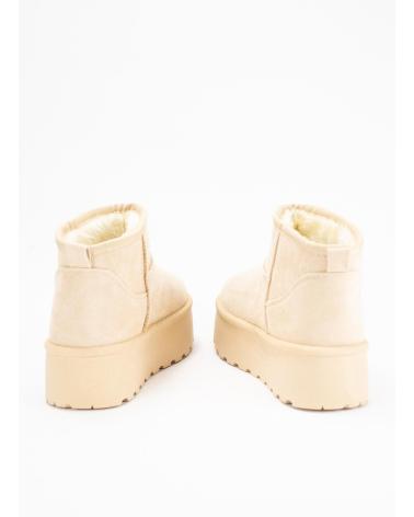 Botas de Mujer KESLEM BOTINES EN COLOR PARA BEIGE