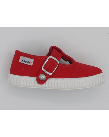 Deportivas-De-Niña-JAVER-SANDALIA-LONA-NINOS-ROJO