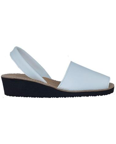 Sandalias de Mujer HURAN MENORQUINA PIEL CUNA BLANCO