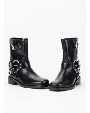 Botines de Mujer KESLEM BIKERS MISURI NEGRO