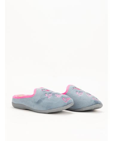 Calzado de casa de Mujer KESLEM ZAPATILLAS CASA EN COLOR PARA GRIS