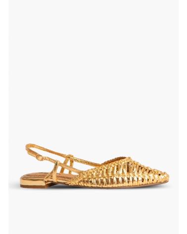 Sandálias de Mulher KESLEM ZAPATOS MULE CUERDA ORO ORO