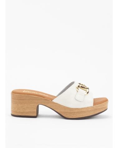 Zapatos de tacón de Mujer KESLEM ZUECO 5382 BLANCO